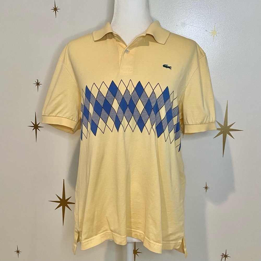 Vintage Lacoste Argyle Polo